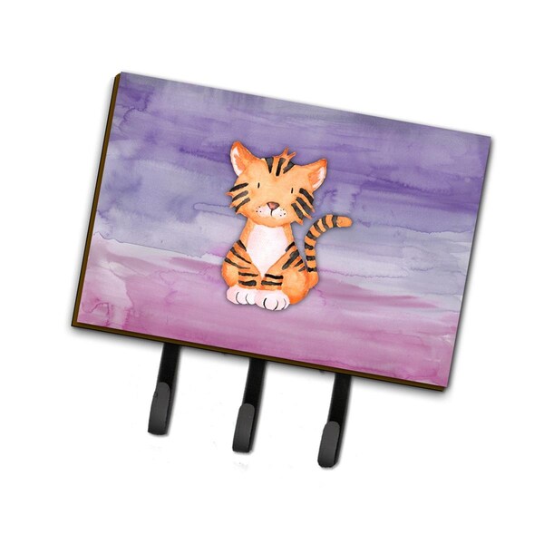 Carolines Treasures Tiger Cub Watercolor Leash or Key Holder BB7444TH68 - main